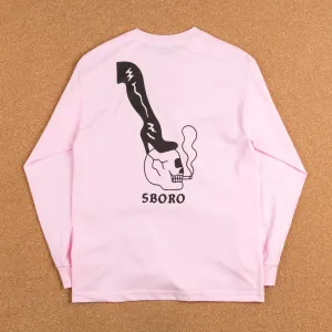 5Boro Skull & Heel Long Sleeve T-Shirt - Pink