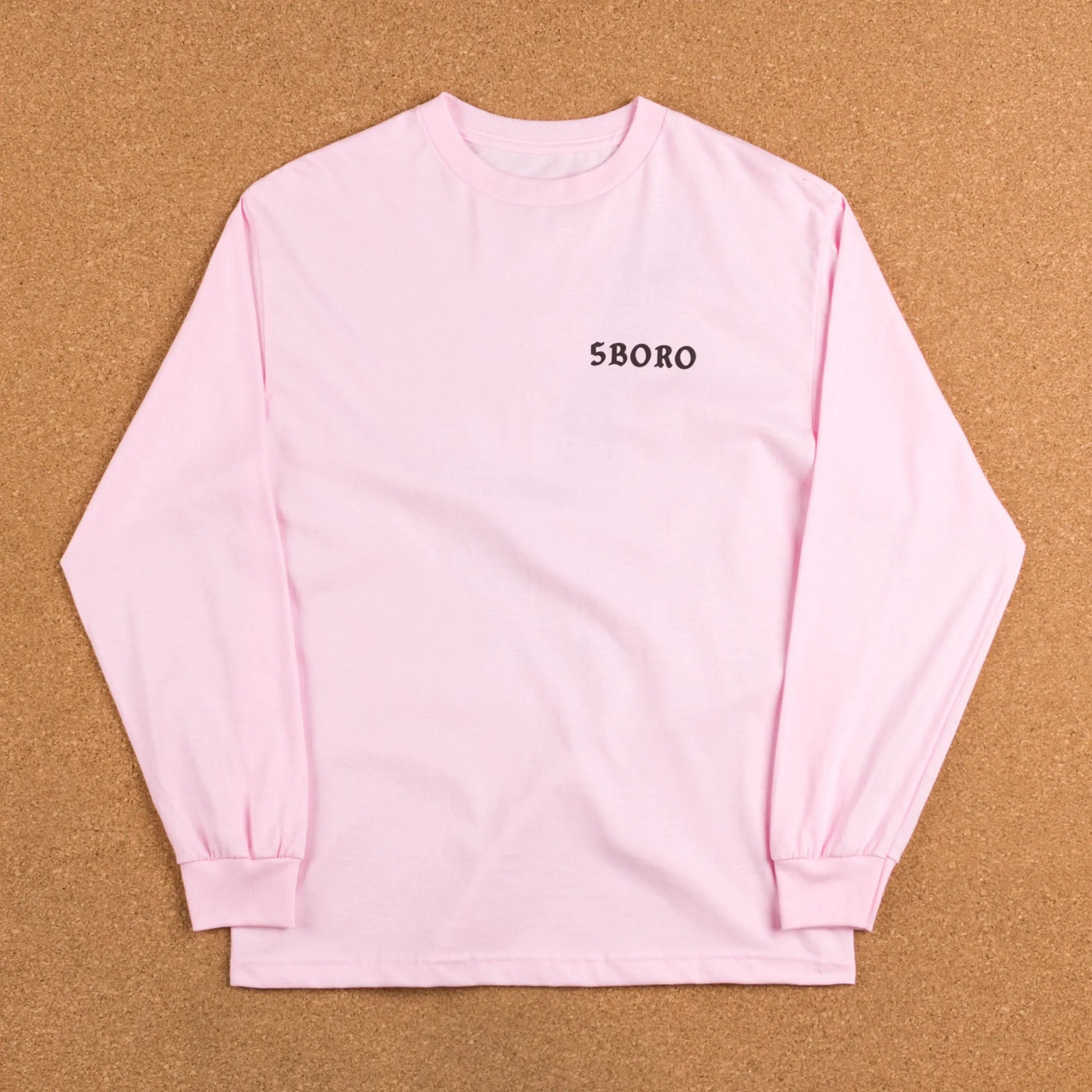 5Boro Skull & Heel Long Sleeve T-Shirt - Pink