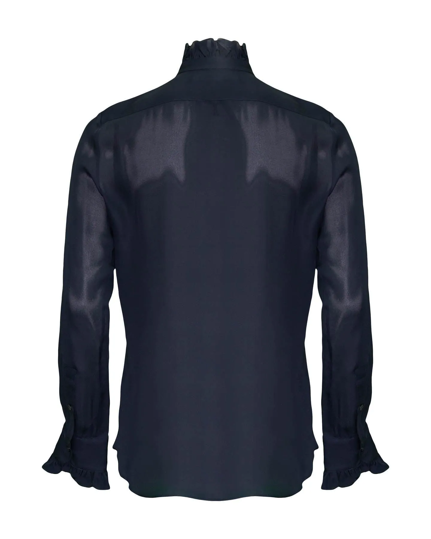 Aleia Silk Ruffle Shirt