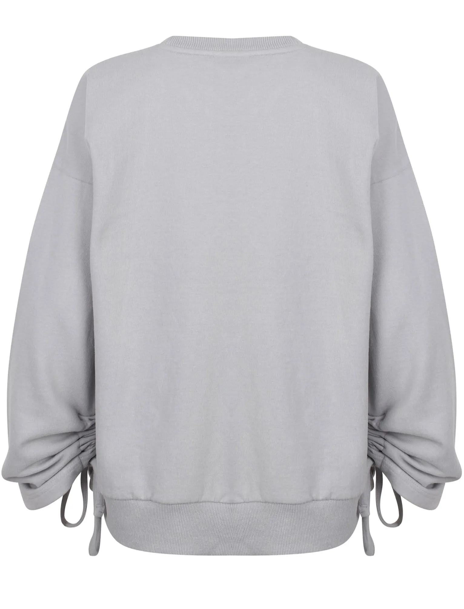 Azalea Oversized Sweatshirt with Boucle Motif in Windchime - Amara Reya