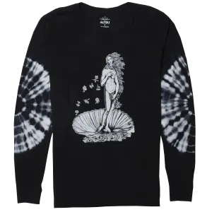 Birth of Venus tie-dye elbows long sleeve tee