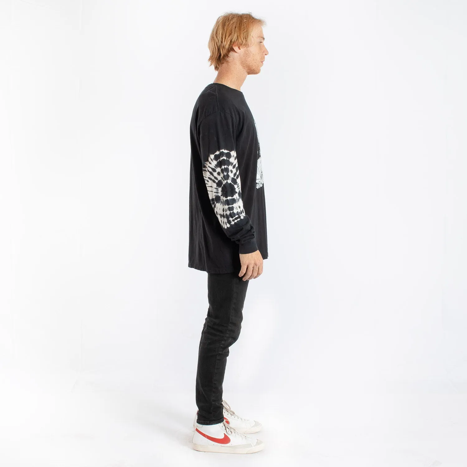 Birth of Venus tie-dye elbows long sleeve tee