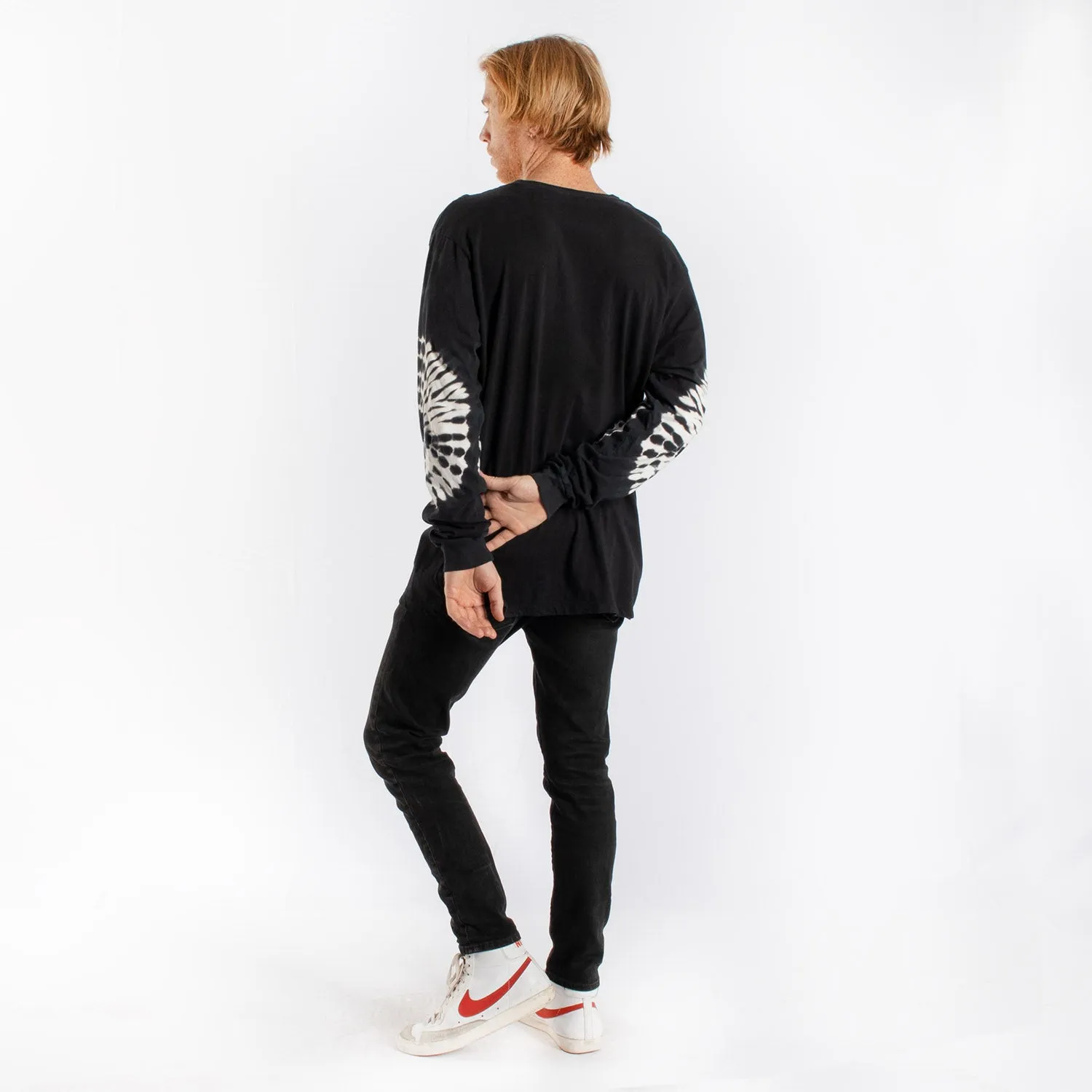 Birth of Venus tie-dye elbows long sleeve tee