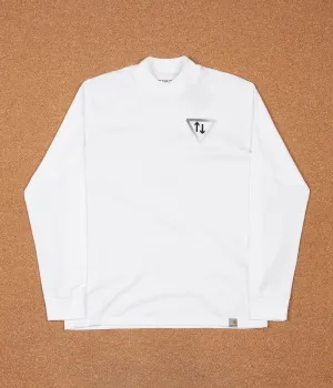 Carhartt Highneck Wish Long Sleeve T-Shirt - White / Black