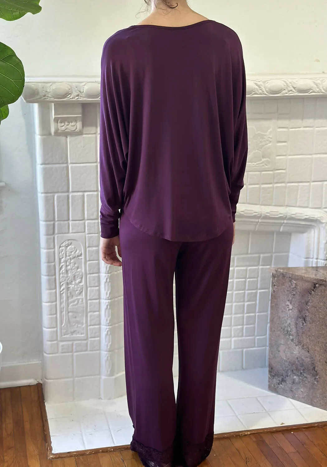 Ellie Batwing Top Grape Wine