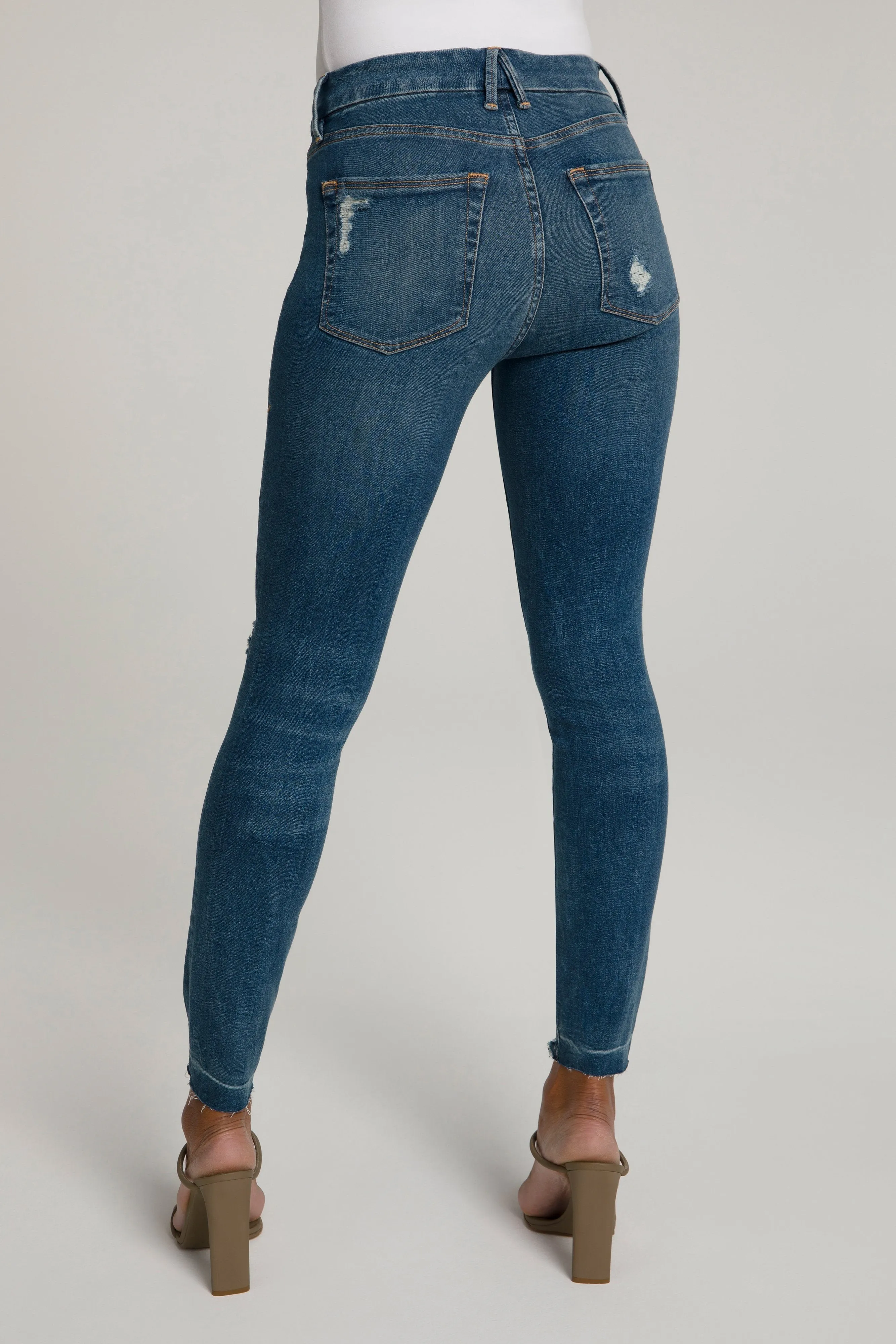 GOOD LEGS CHEWED HEM | BLUE504
