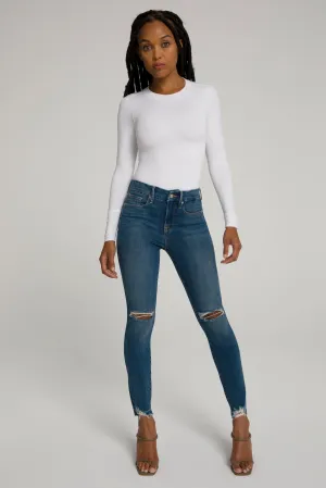 GOOD LEGS CHEWED HEM | BLUE504