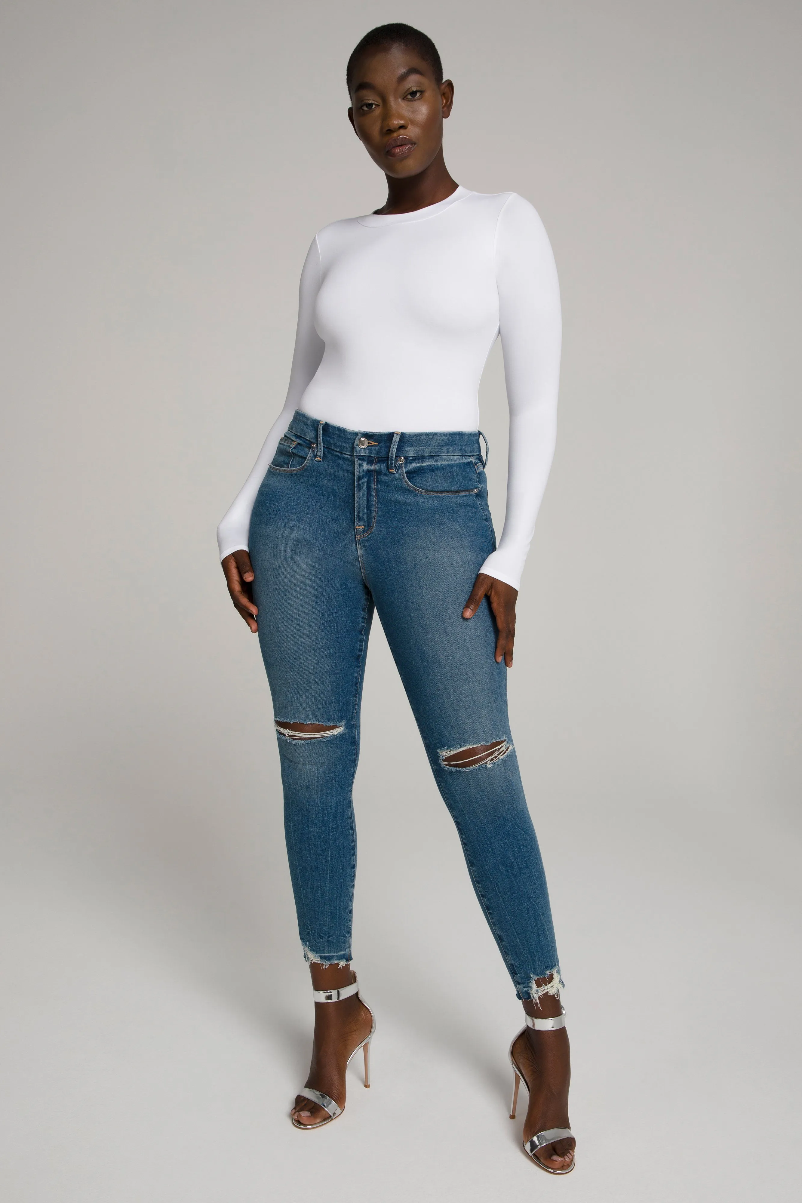 GOOD LEGS CHEWED HEM | BLUE504