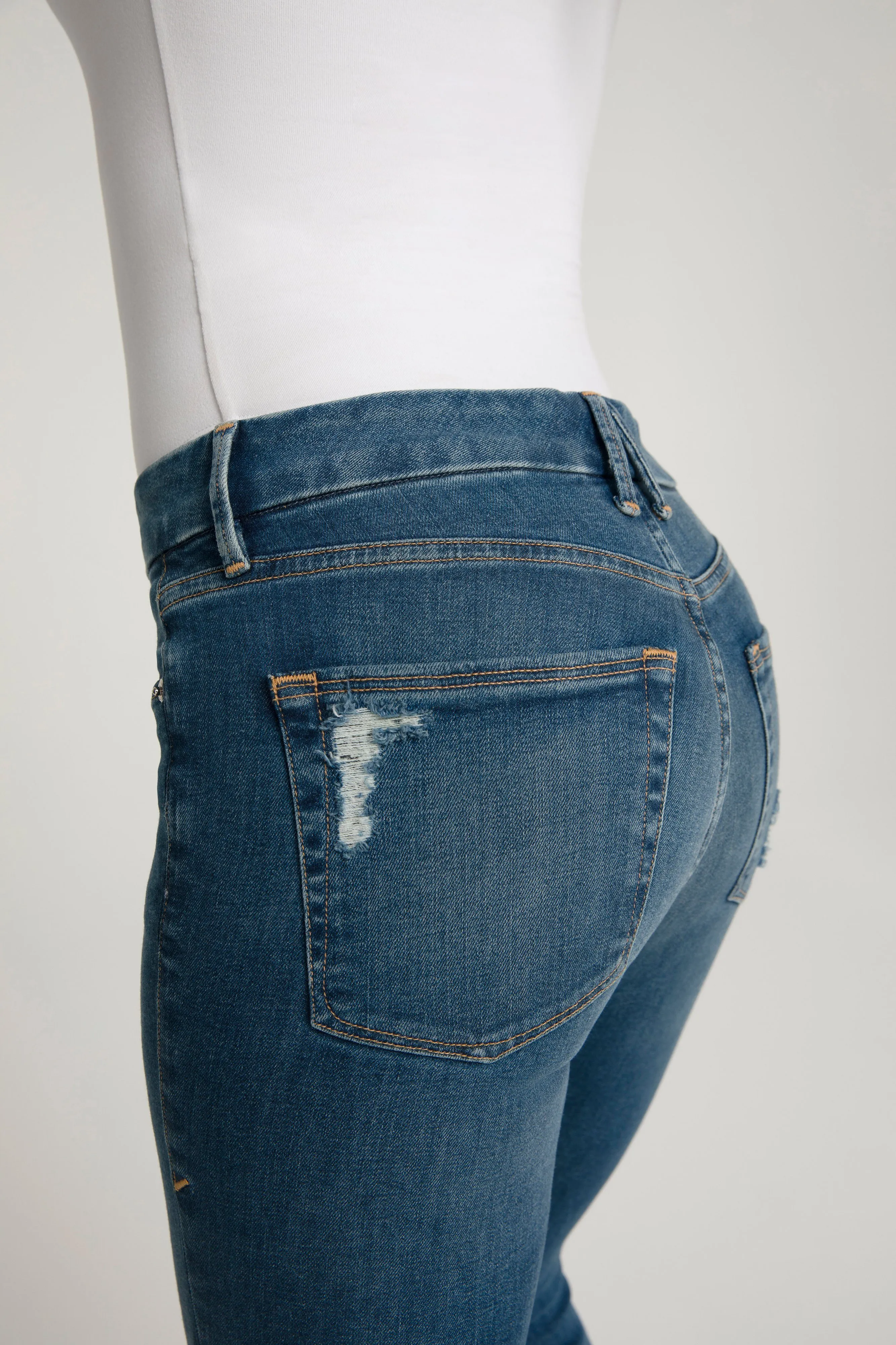 GOOD LEGS CHEWED HEM | BLUE504