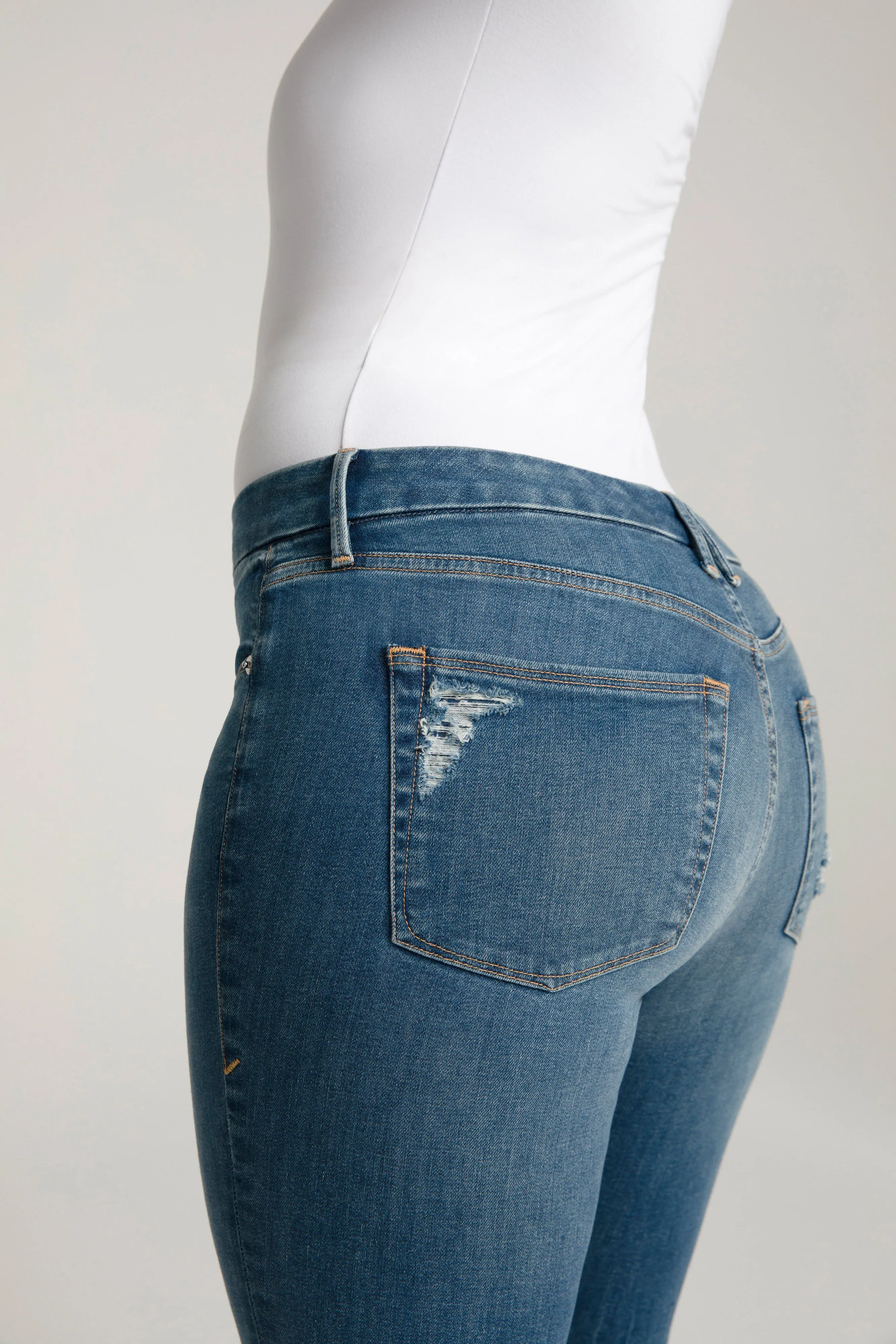 GOOD LEGS CHEWED HEM | BLUE504