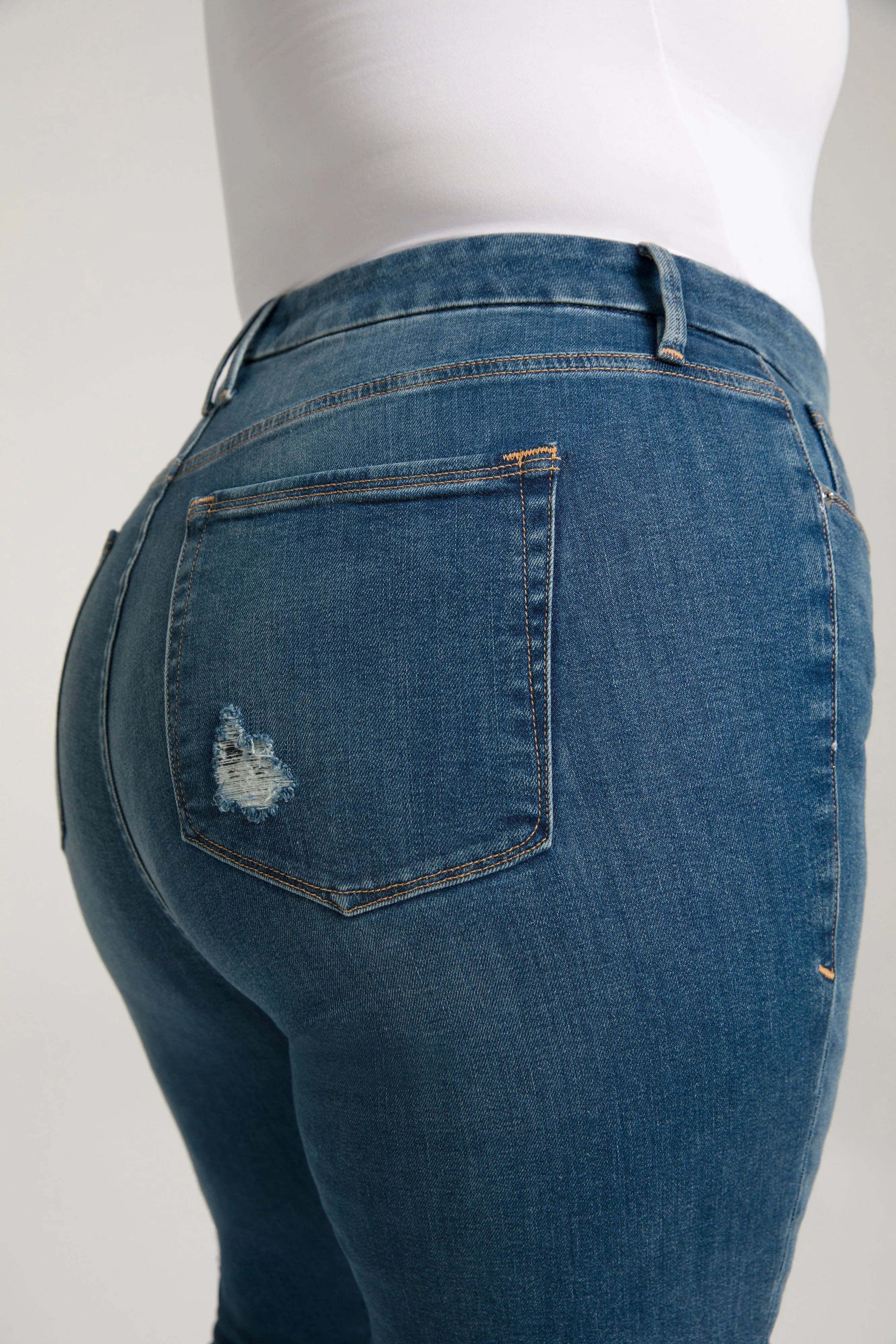 GOOD LEGS CHEWED HEM | BLUE504