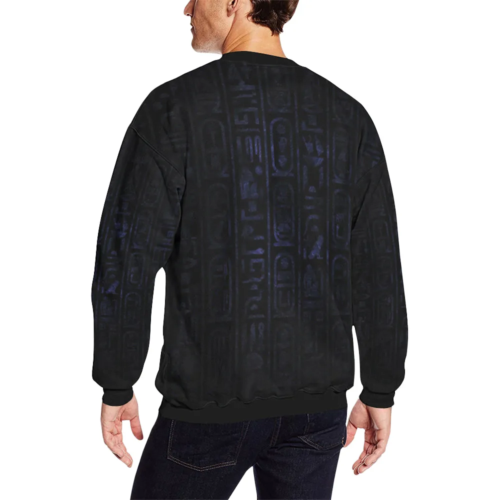 HOTEP Men's Oversized Fleece Crew Sweatshirt