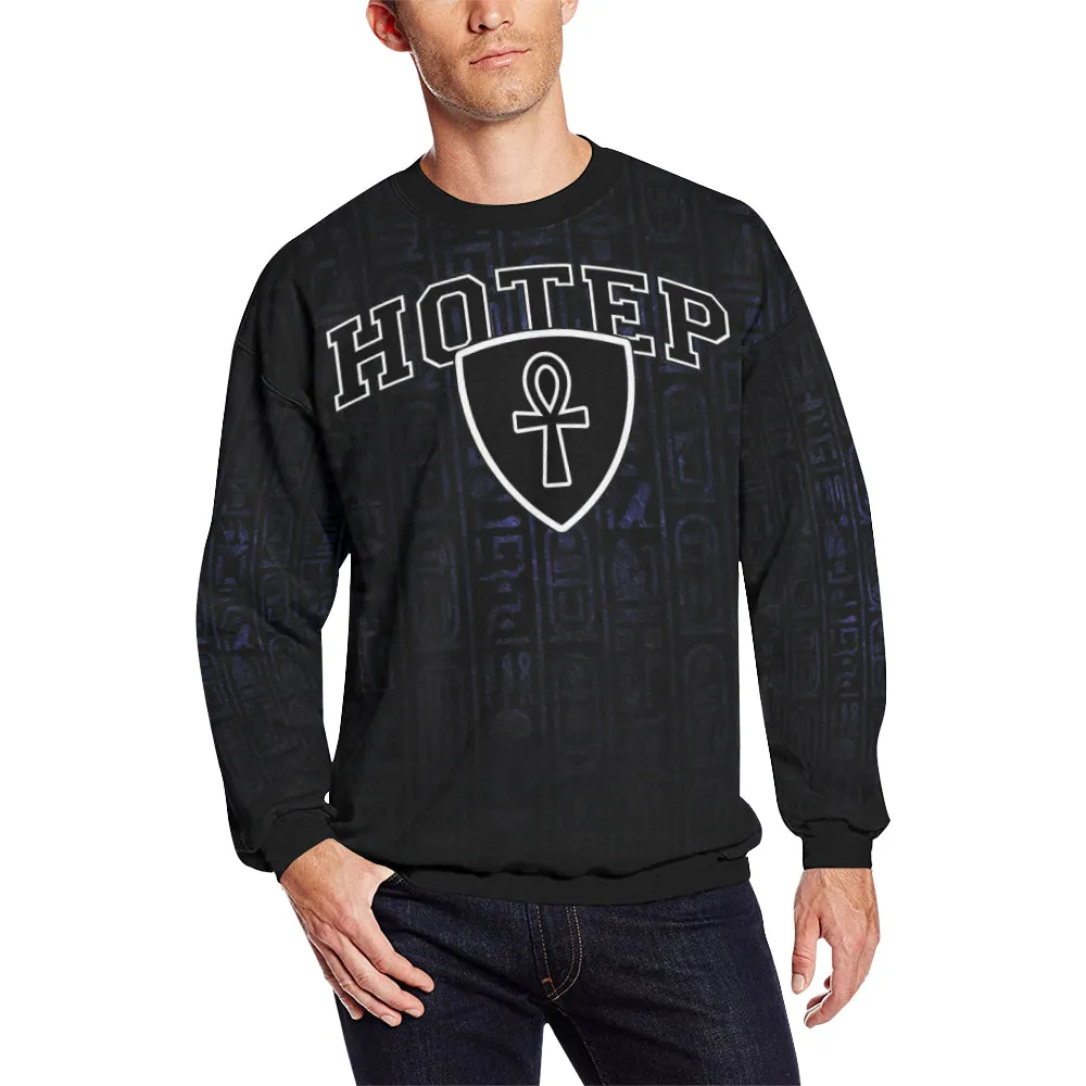 HOTEP Men's Oversized Fleece Crew Sweatshirt