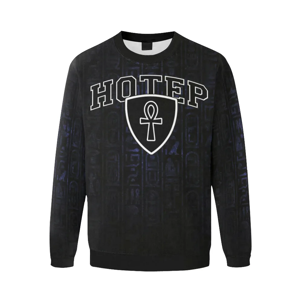 HOTEP Men's Oversized Fleece Crew Sweatshirt