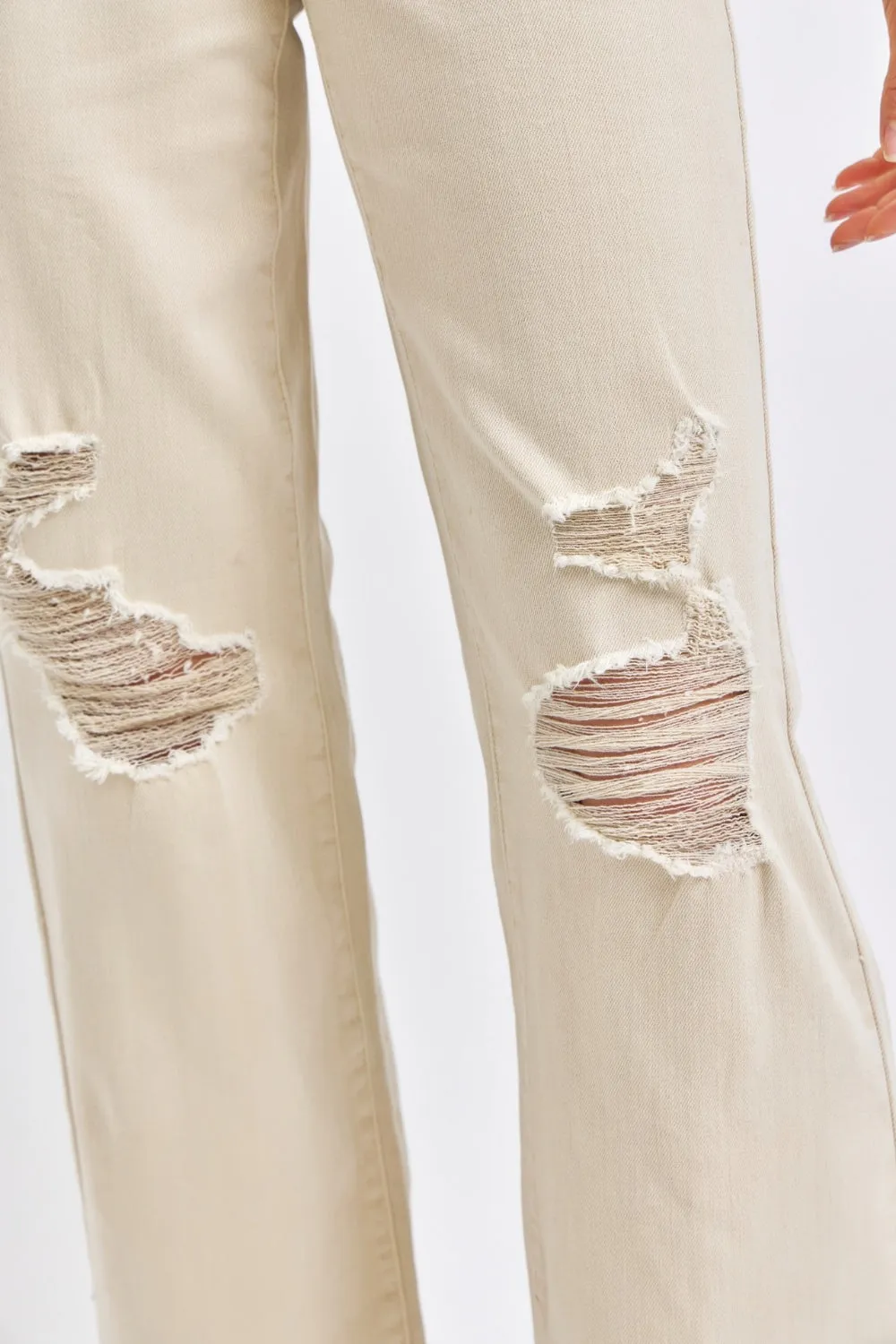 Judy Blue Bone Wide Leg Jeans (Online Only)