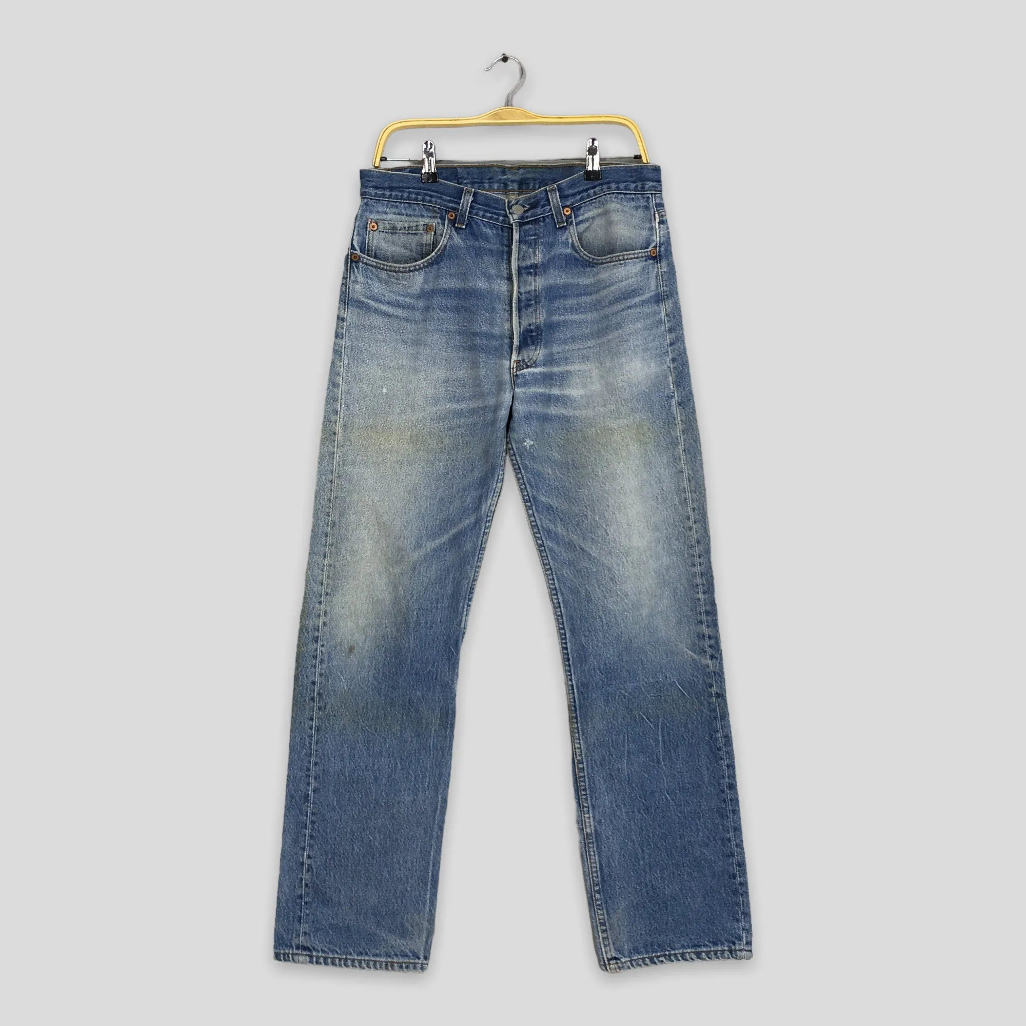Levi's 501XX Faded Blue Jeans Size 32x30