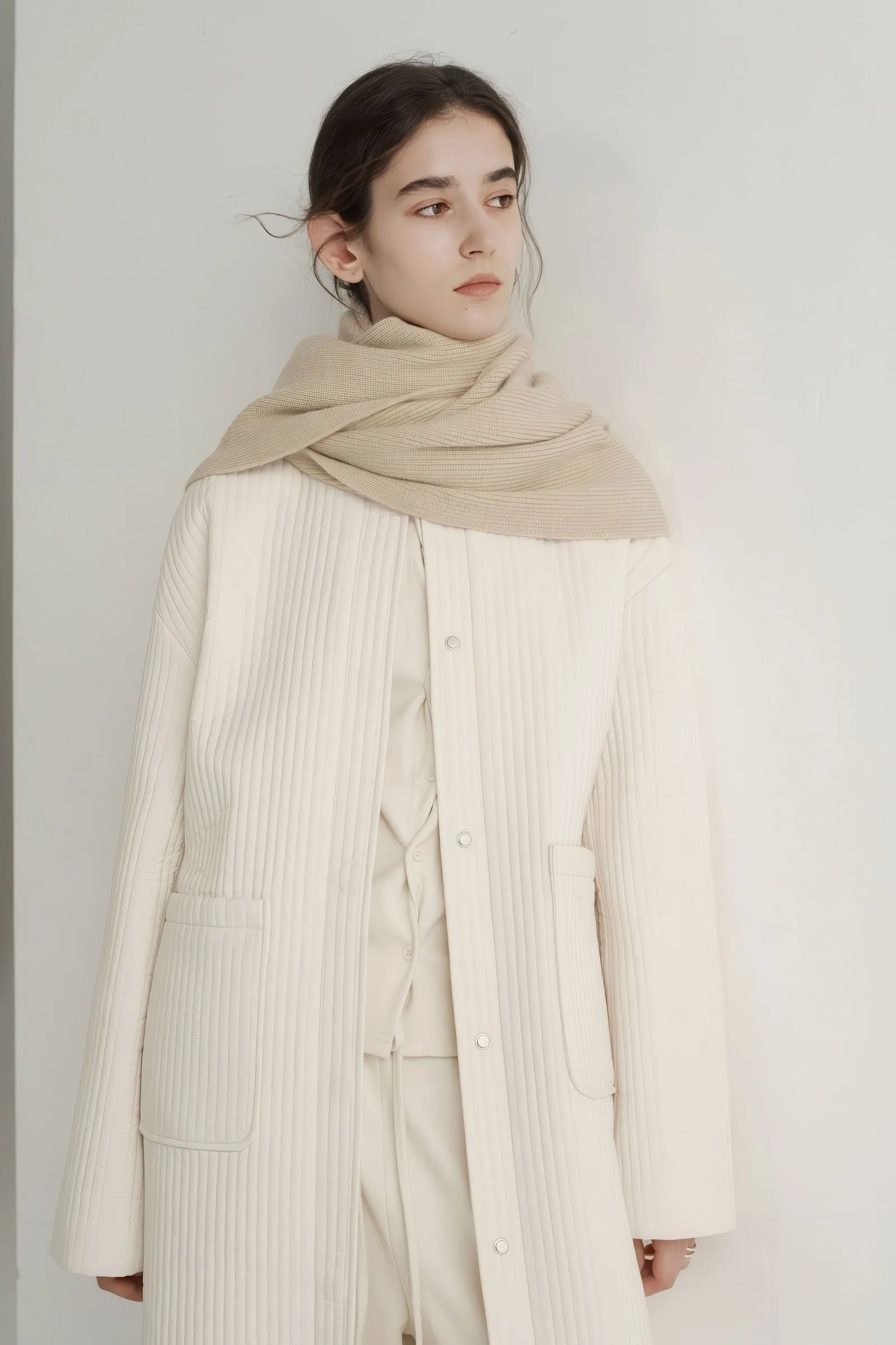 Longline Oversized Puffer Coat - Women's Luxe Winter Casual Overknee Jacket