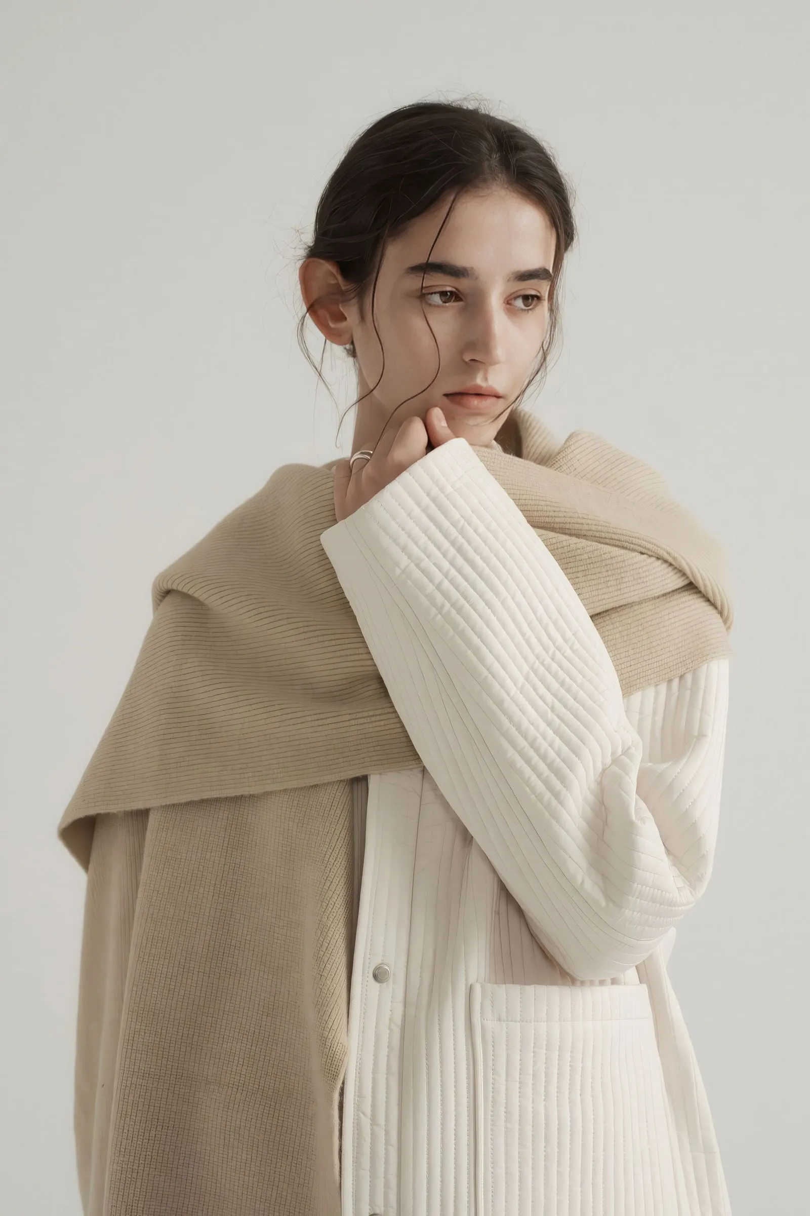 Longline Oversized Puffer Coat - Women's Luxe Winter Casual Overknee Jacket