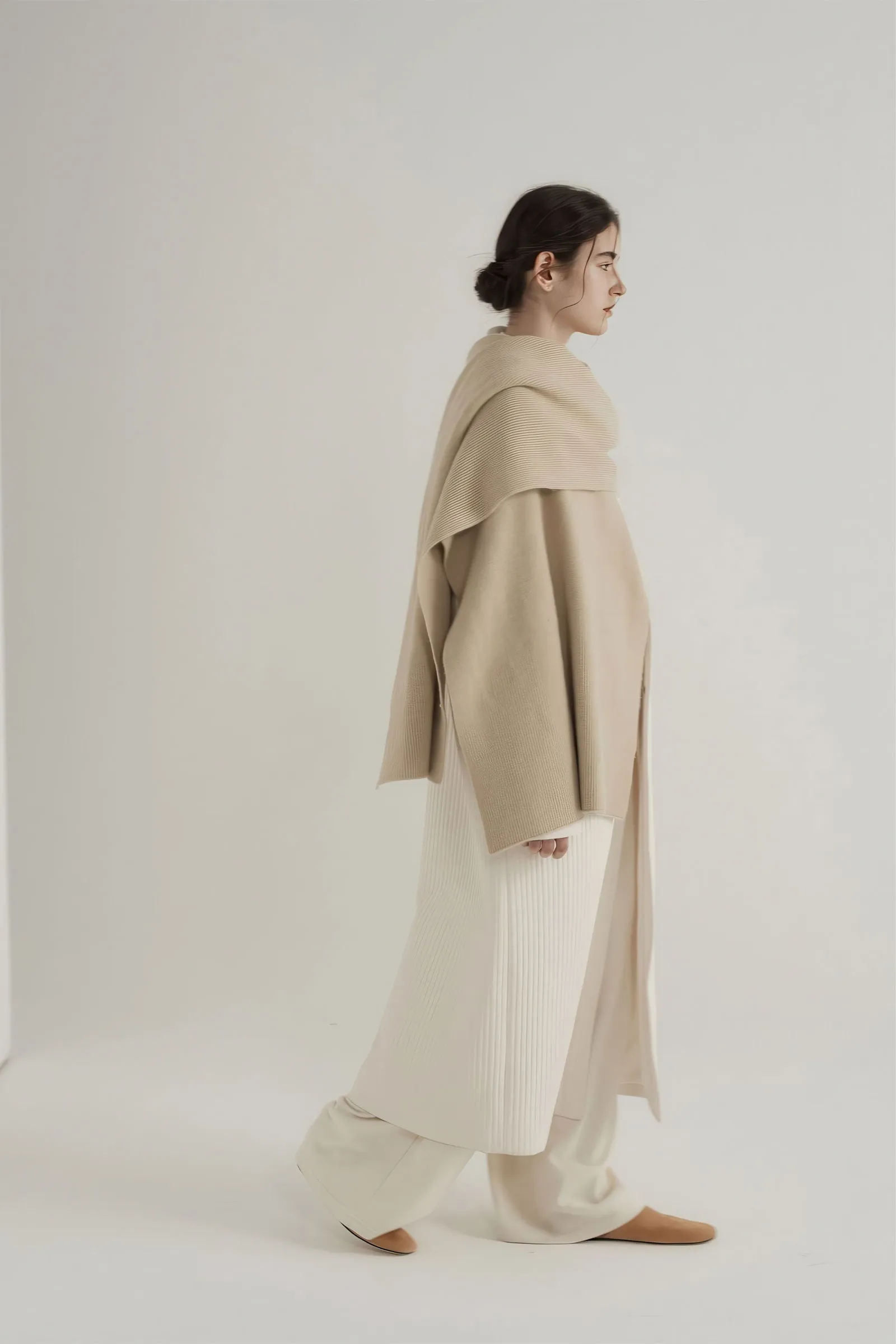 Longline Oversized Puffer Coat - Women's Luxe Winter Casual Overknee Jacket