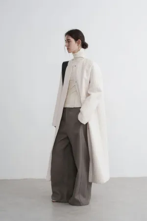 Longline Oversized Puffer Coat - Women's Luxe Winter Casual Overknee Jacket
