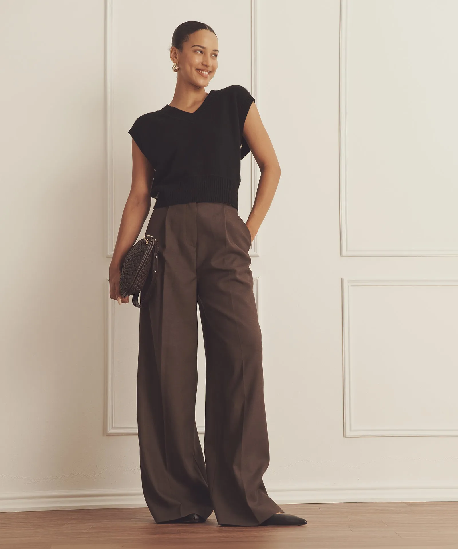 Luxe Cashmere V-Neck Vest