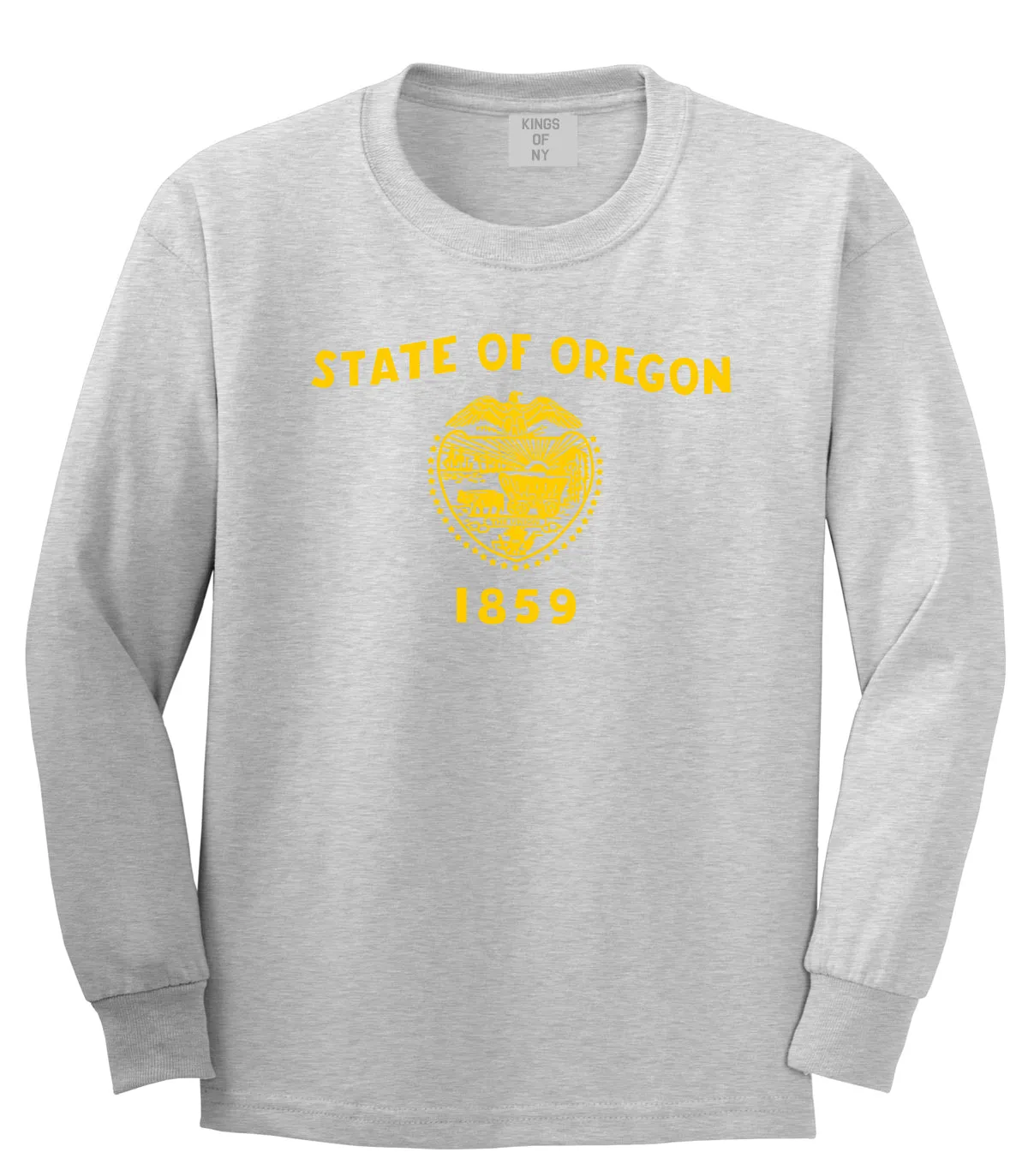 Oregon State Flag GRAPHIC Mens Long Sleeve T-Shirt