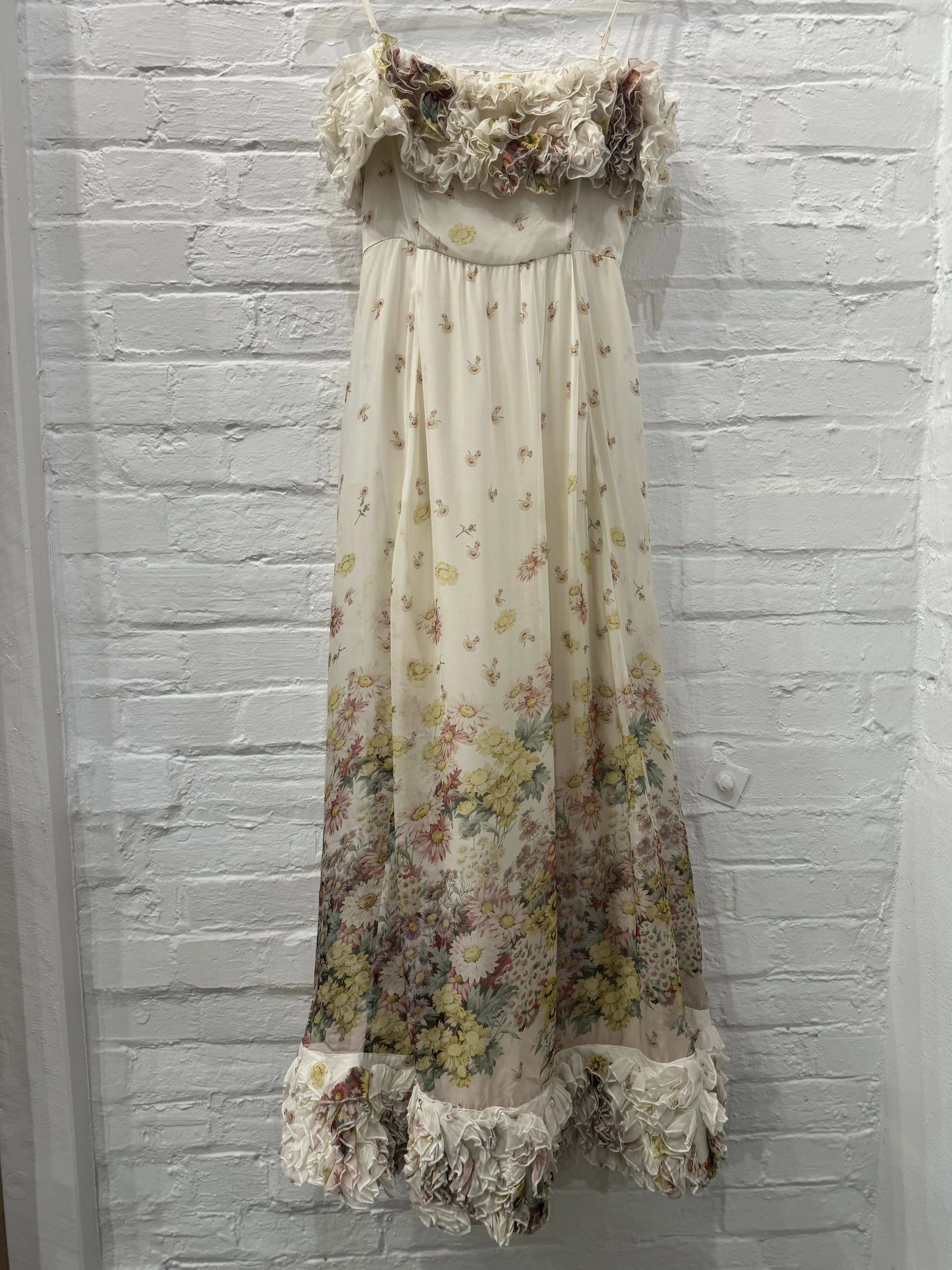 Organza Strap Dress in Daisy Dreams