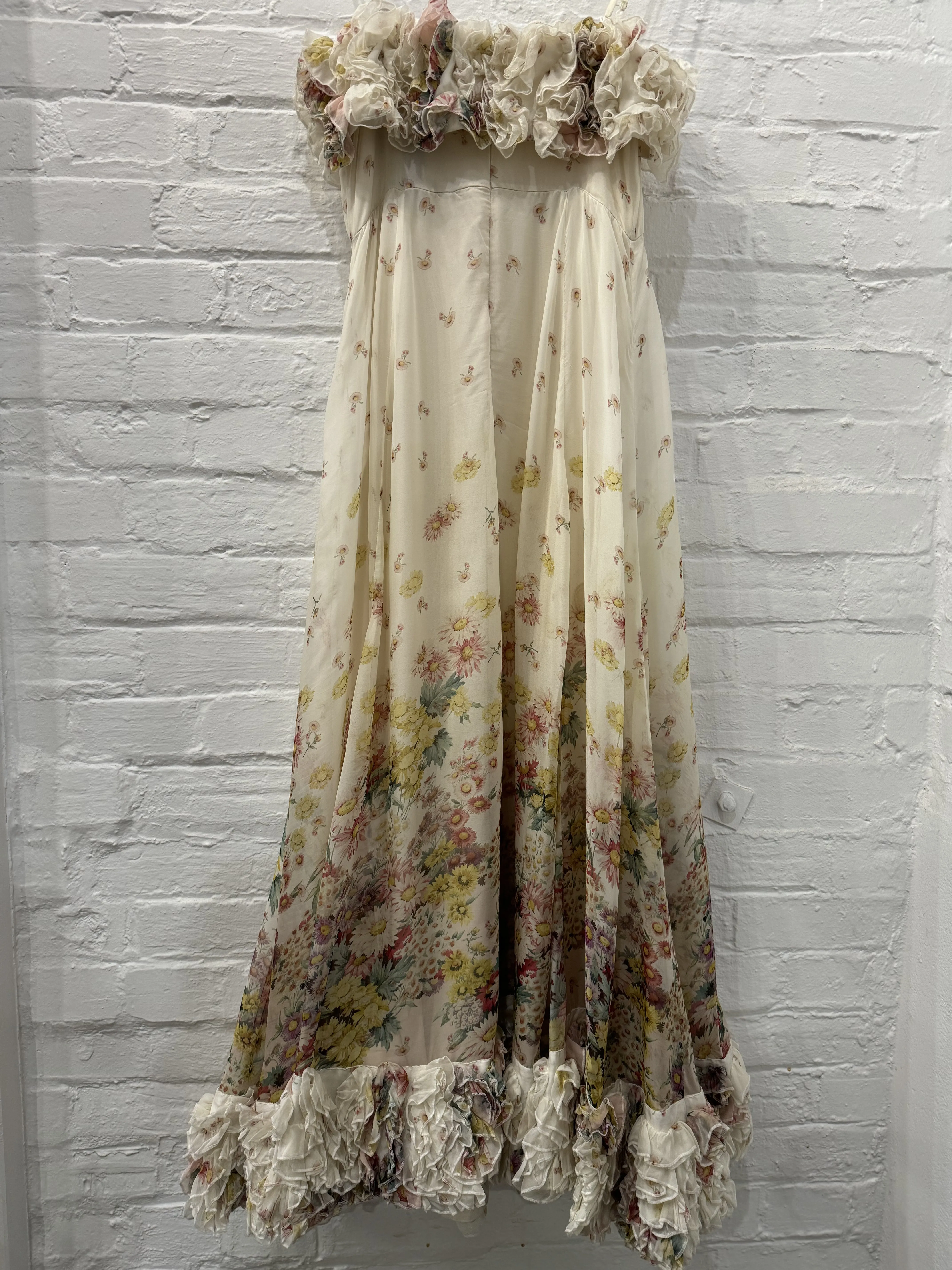 Organza Strap Dress in Daisy Dreams