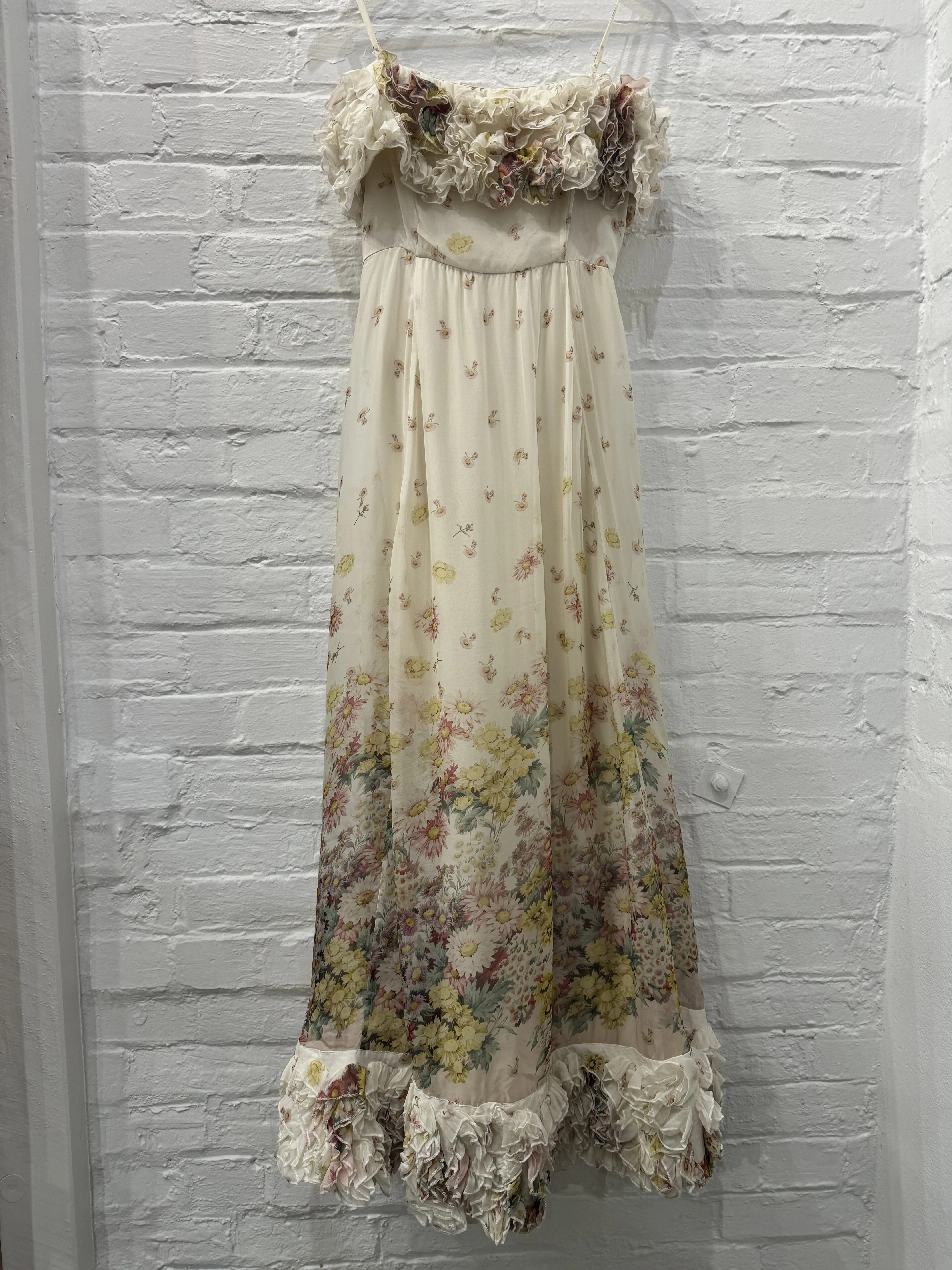 Organza Strap Dress in Daisy Dreams