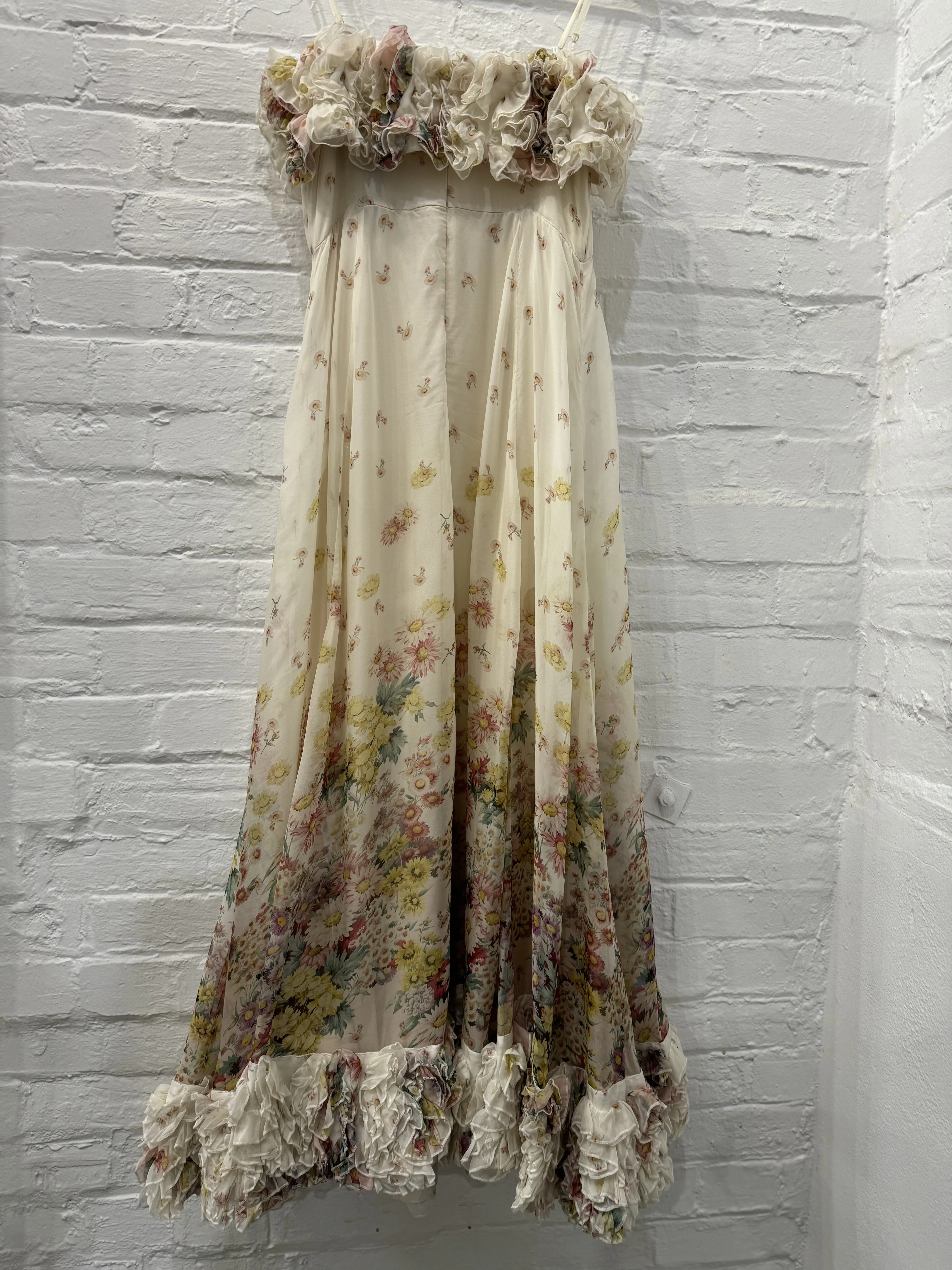 Organza Strap Dress in Daisy Dreams