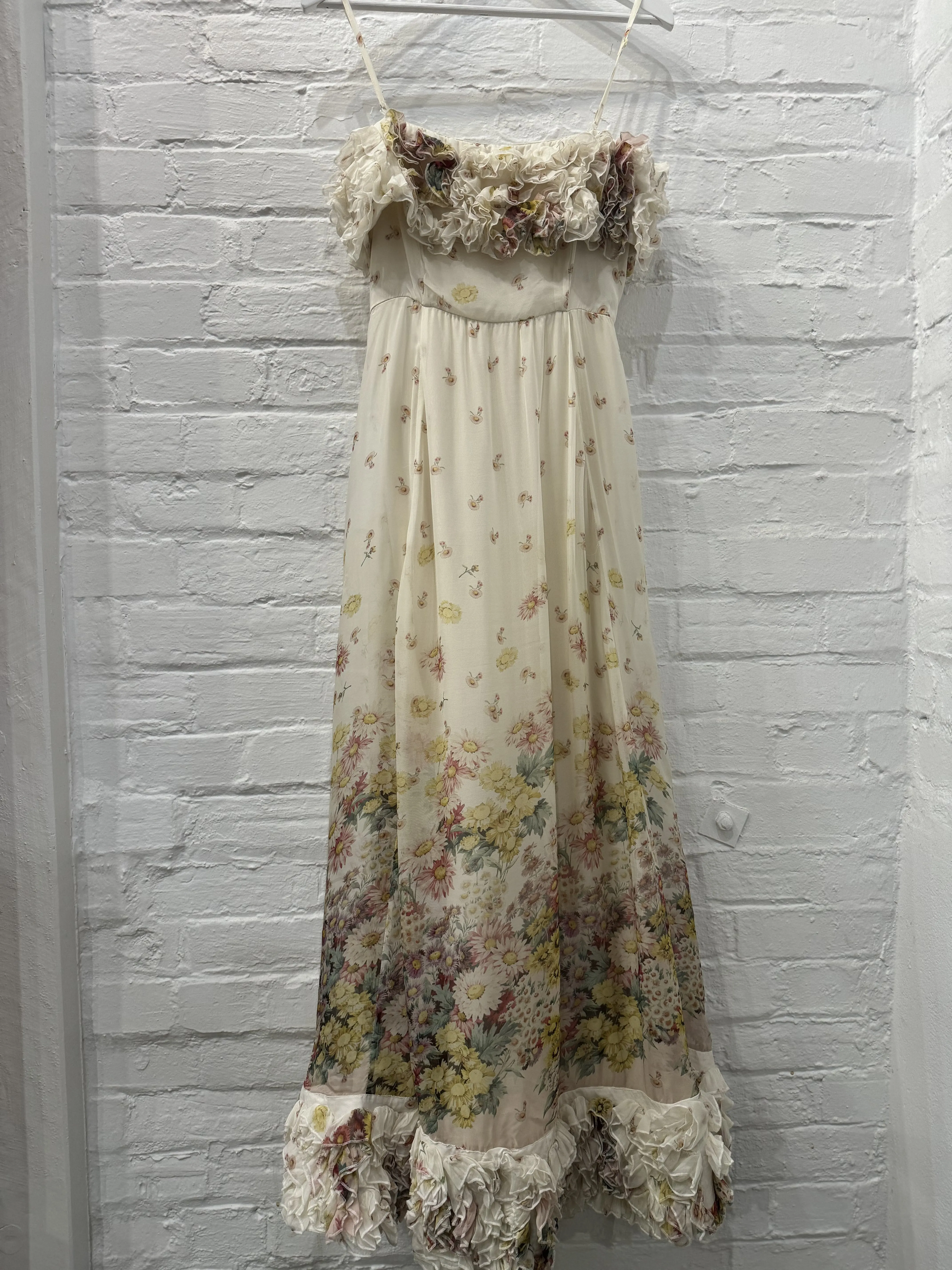 Organza Strap Dress in Daisy Dreams