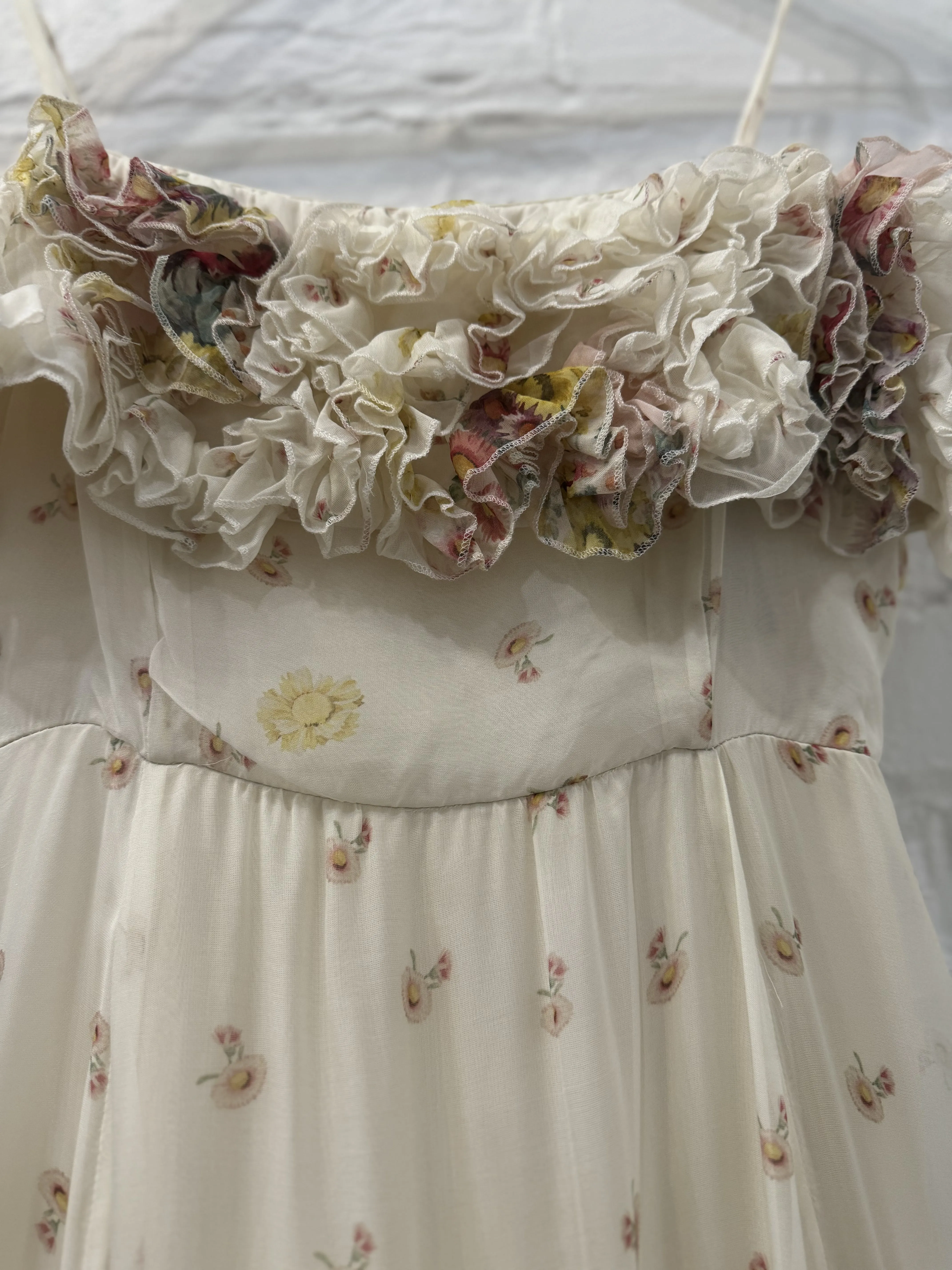 Organza Strap Dress in Daisy Dreams