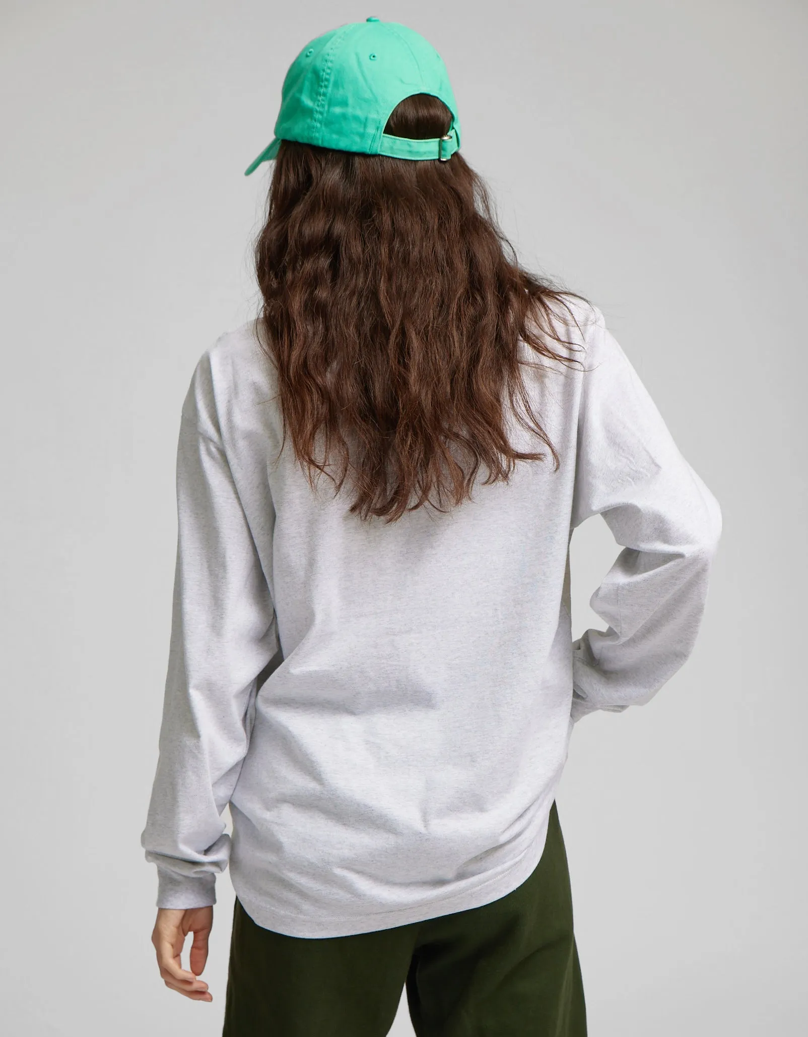 Oversized Organic LS T-shirt - Sahara Camel