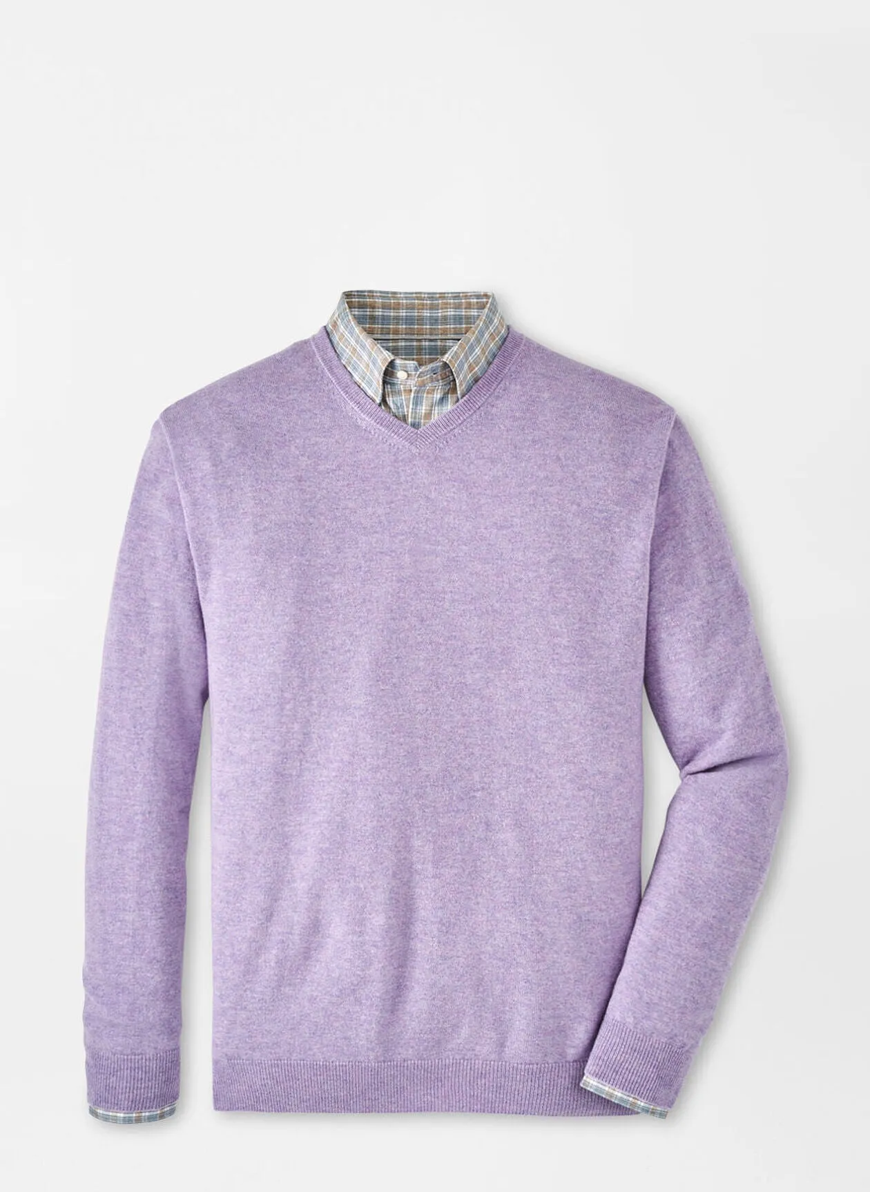 Peter Millar Crown Heritage Cashmere Sweater In Lavender