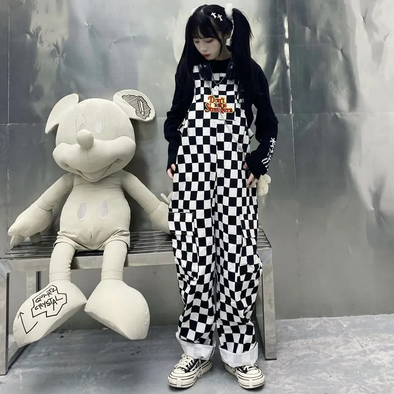 Plaid Checkered Casual Jumpsuit