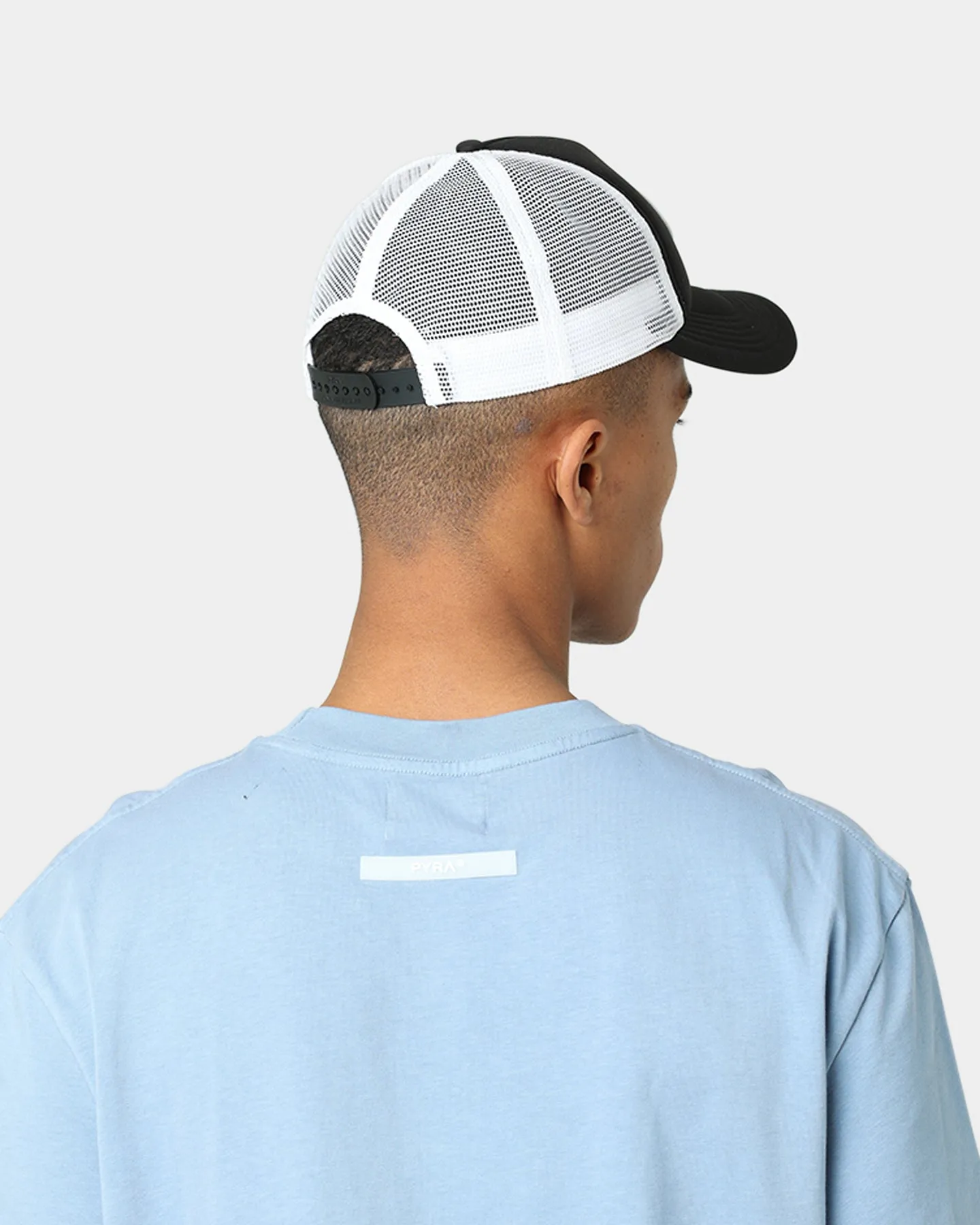 Pyra Stacked Logo T-Shirt Blue Fog