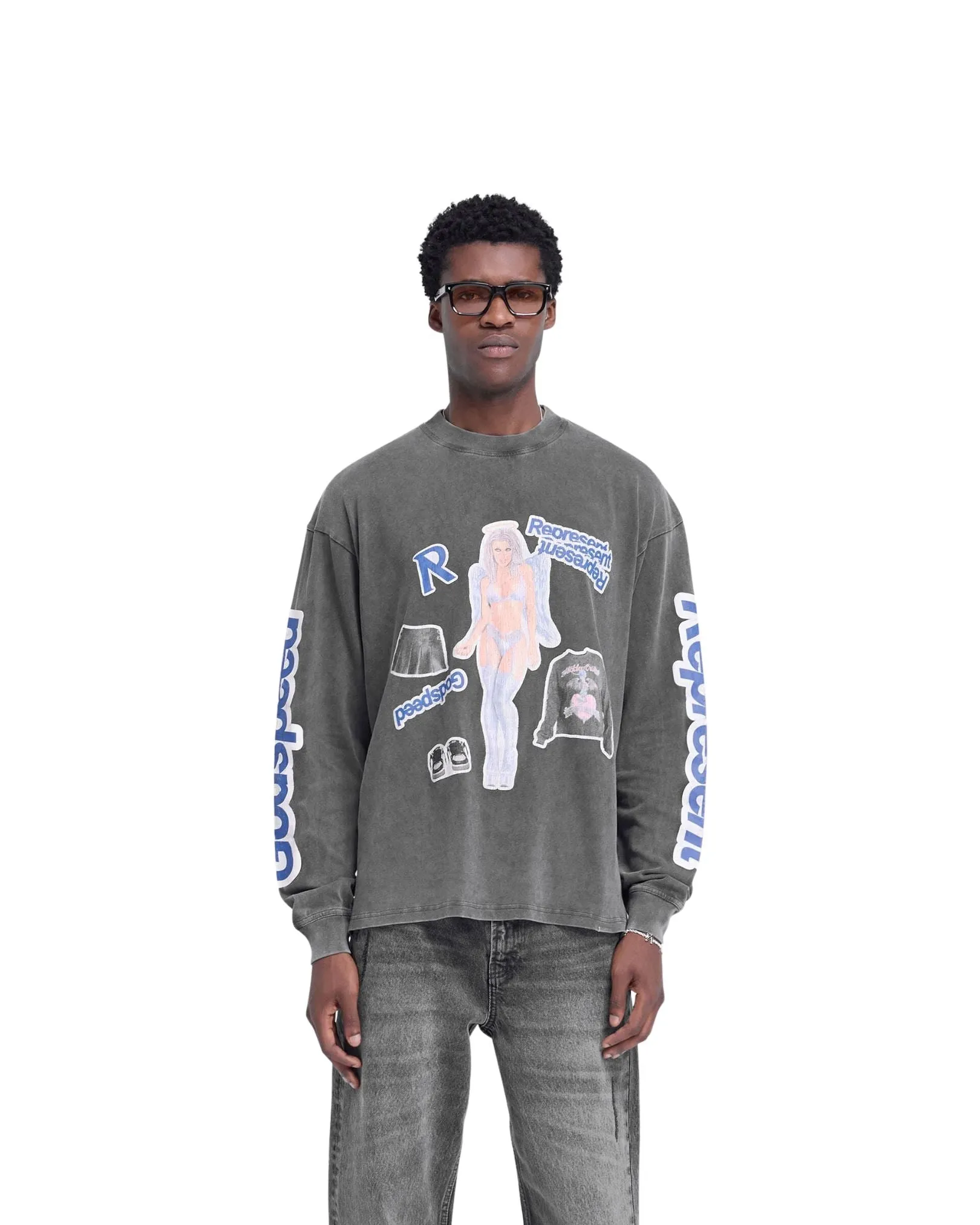 Question Your Innocence Long Sleeve T-Shirt - Vintage Grey