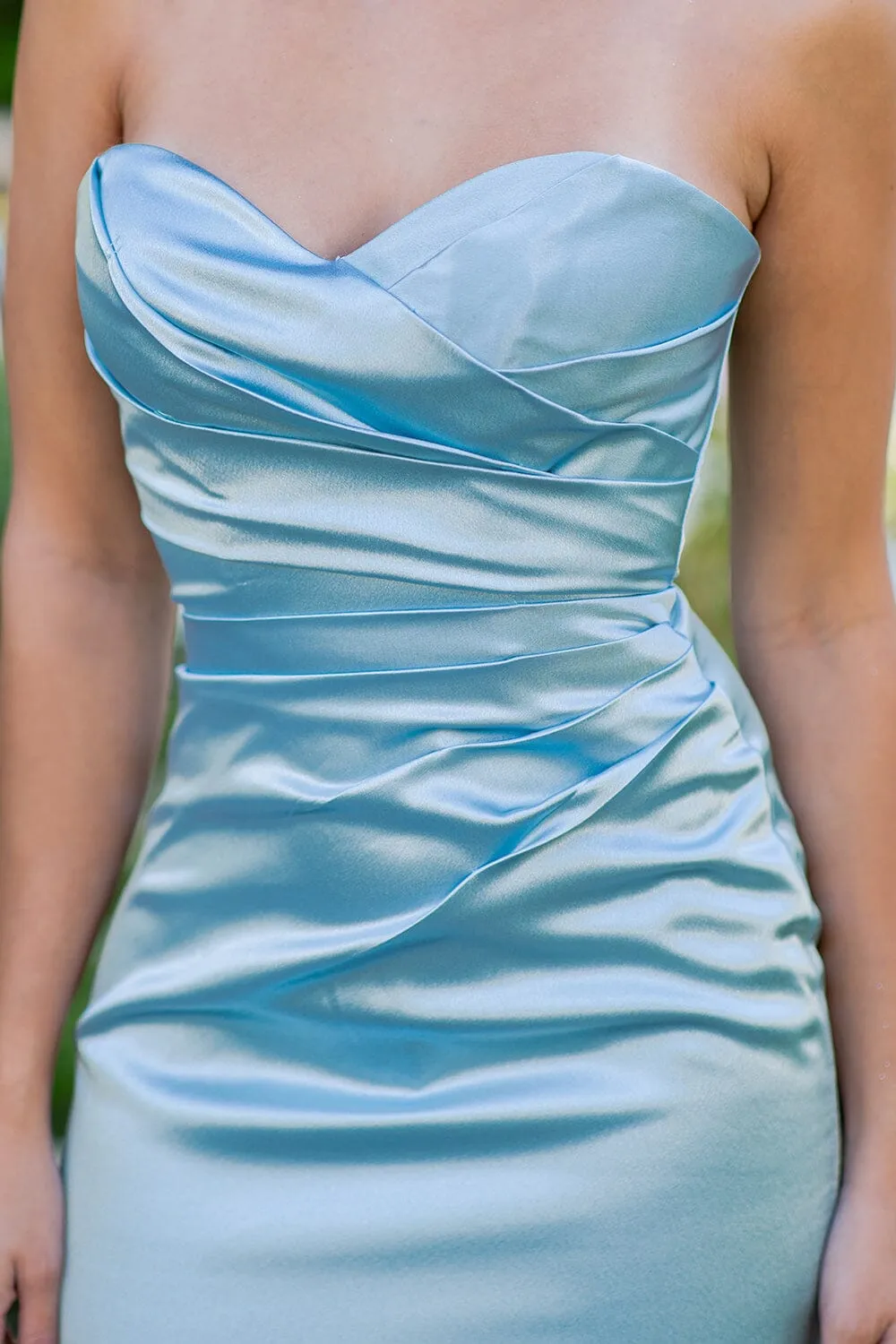 Satin Strapless Mermaid Dress by Cinderella Couture 8083J