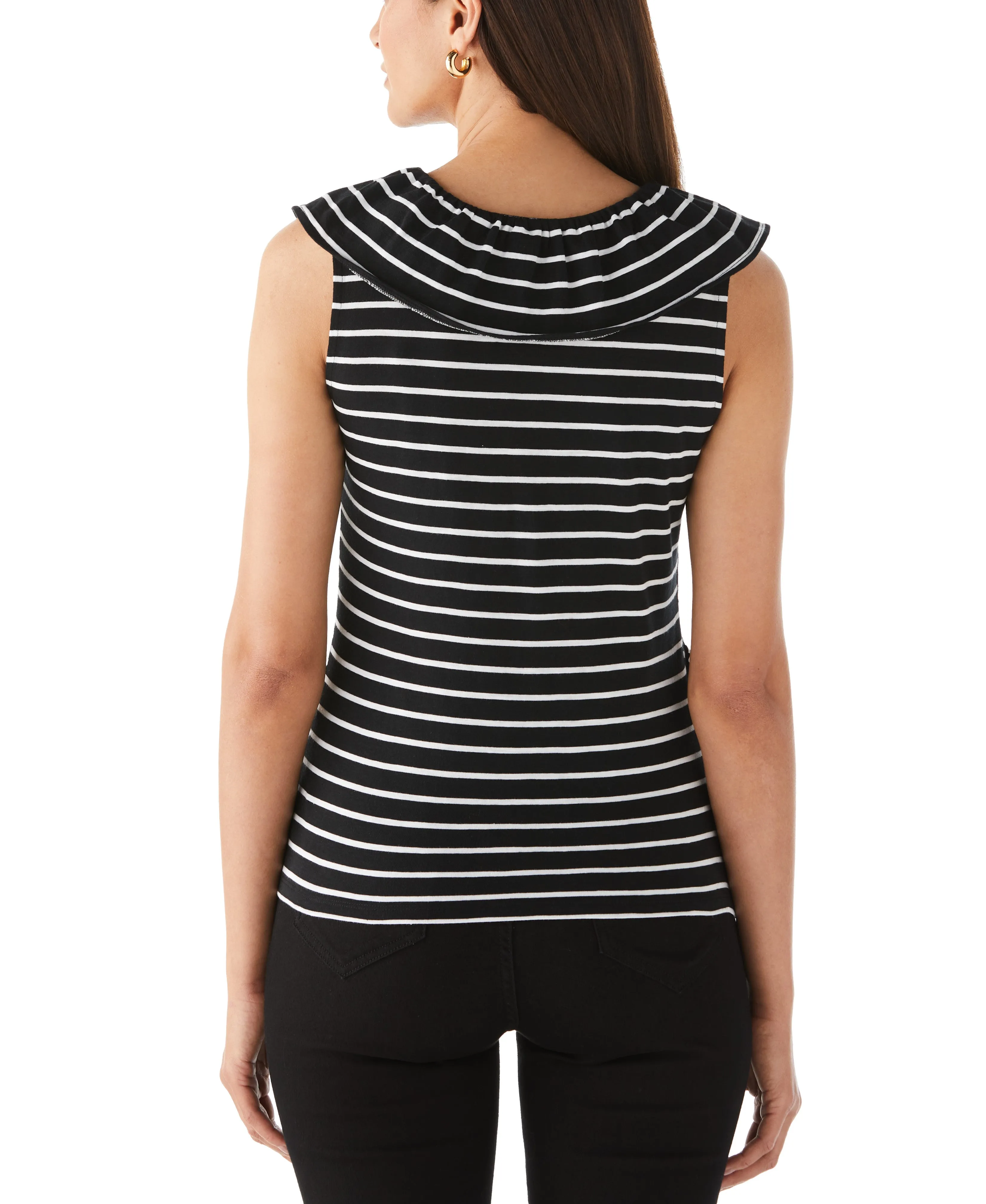 Stripe Ruffle Top