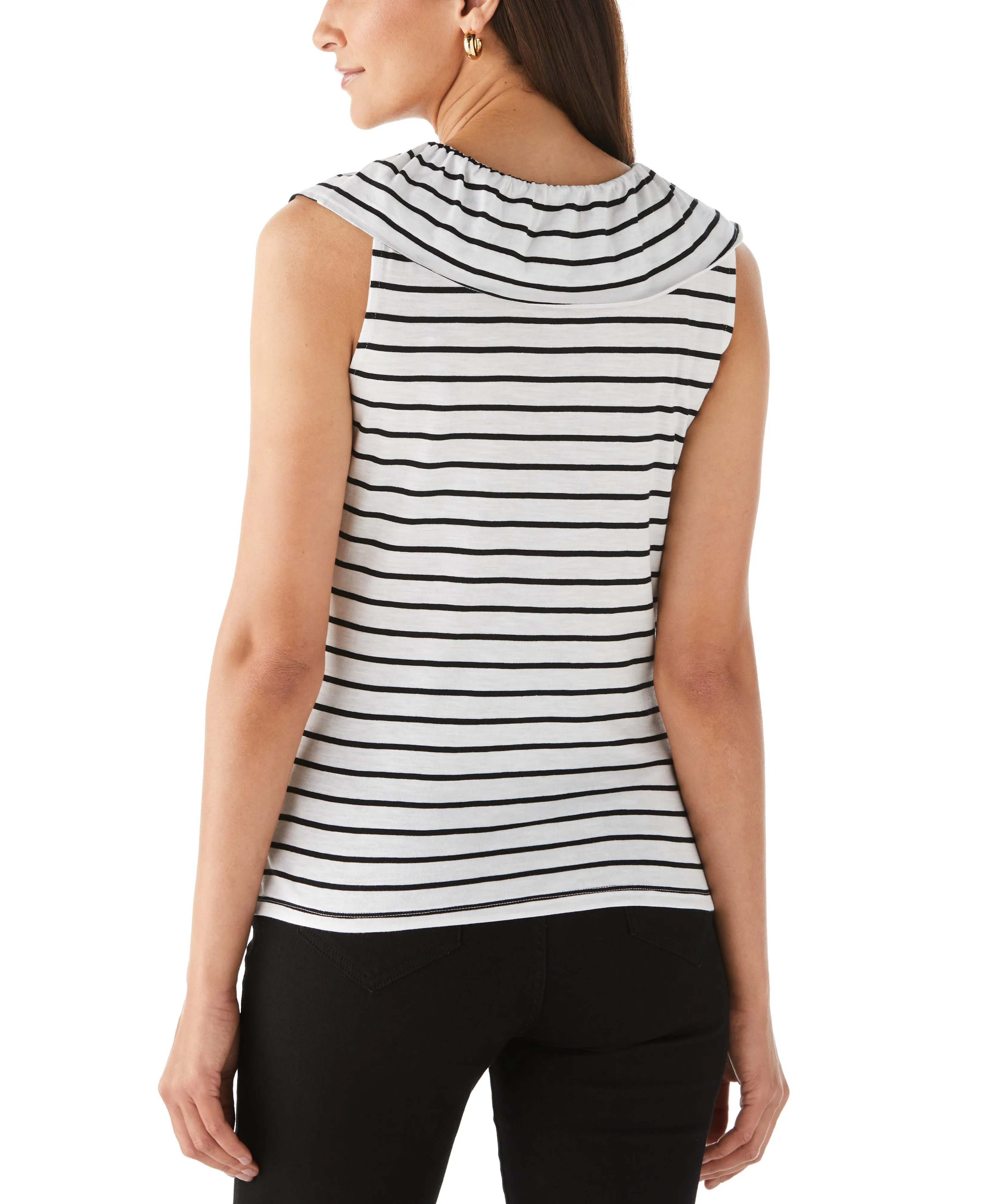 Stripe Ruffle Top