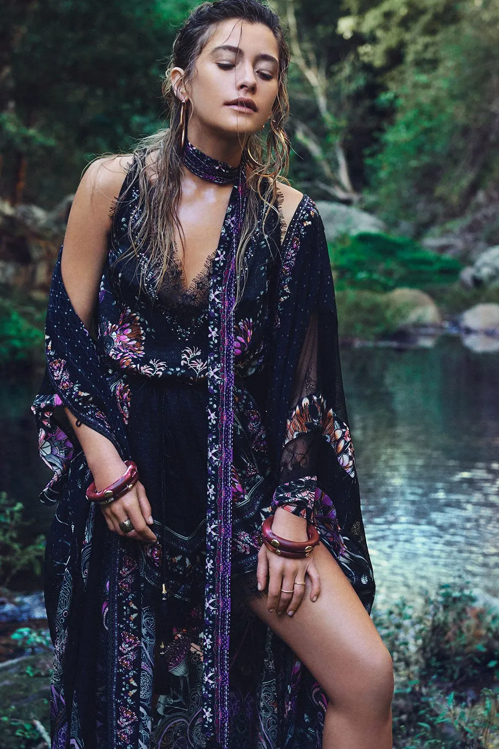V-Neck Lace Playsuit- Restless Nights