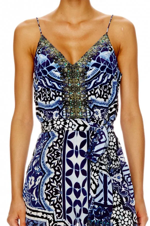 Wide Leg Jumpsuit W/ Belt- Under The Medina Moon