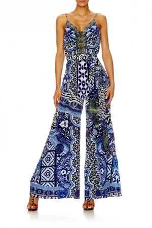 Wide Leg Jumpsuit W/ Belt- Under The Medina Moon