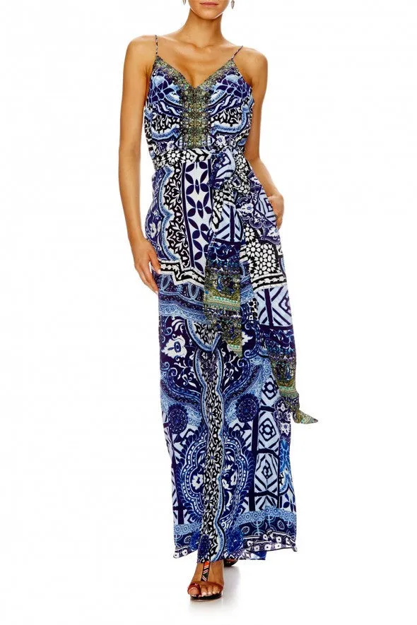 Wide Leg Jumpsuit W/ Belt- Under The Medina Moon
